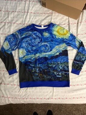 Blue Starry Night Pixie Lady Sweatshirt